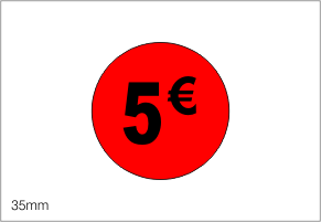 ETIQUETA DE 5€ - Ref.00030