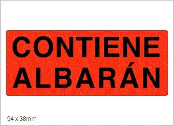CONTIENE ALBARÁN - REF.00058